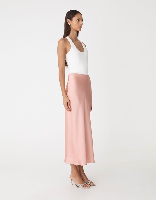 Forcast - Valeria A-Line Satin Skirt