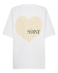 SSAINT - Heart Tee White & Cream