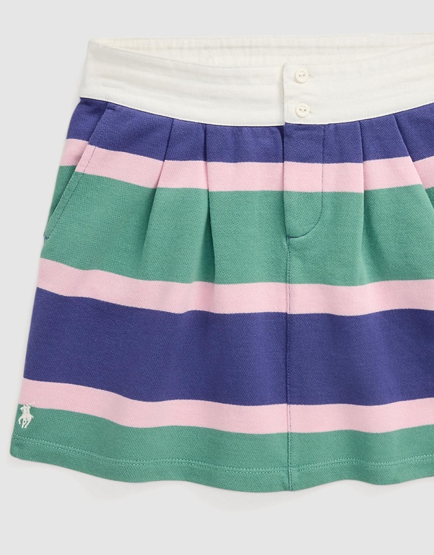 Polo Ralph Lauren - Striped Cotton Terry Rugby Skirt - Teens
