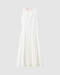 M.N.G - Embroidered Midi Dress