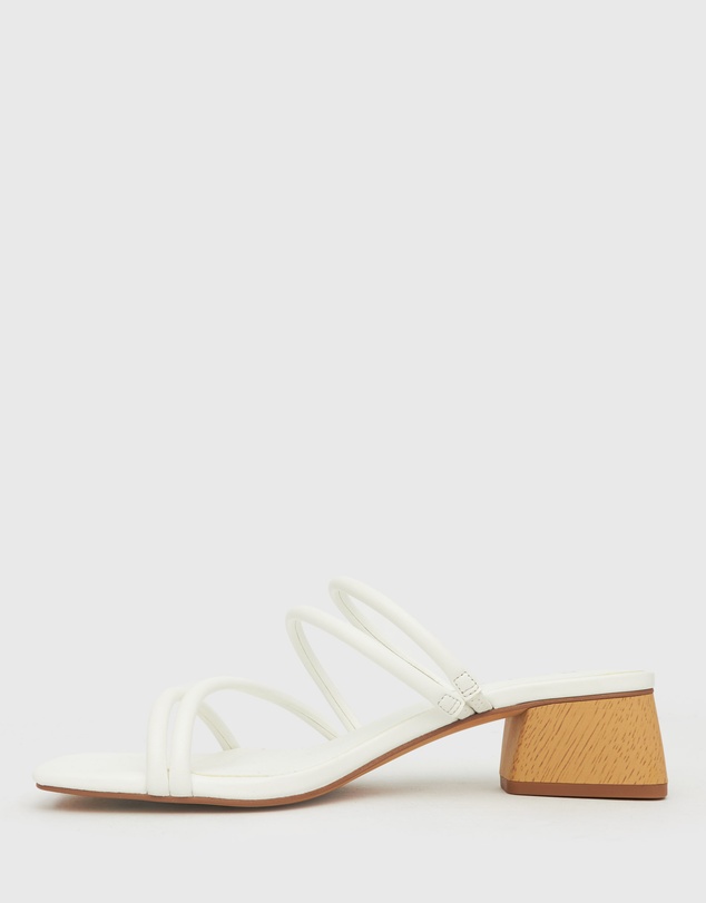 Betts - Hallie Low Wooden Block Heel Mules