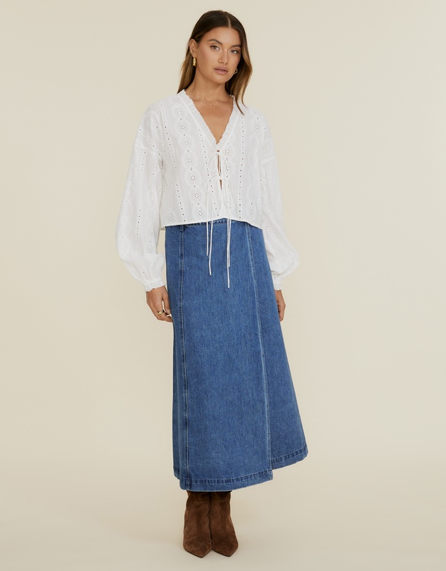 The Fated - Riley Denim Skirt