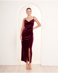 Pilgrim - Lauren Cowl Velvet Maxi Dress