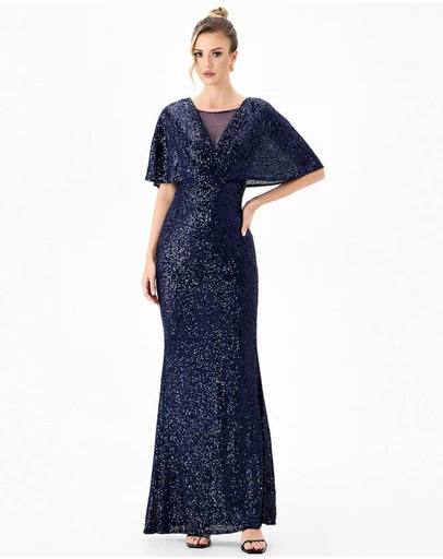 Bariano - Paola Flutter Sequin Maxi