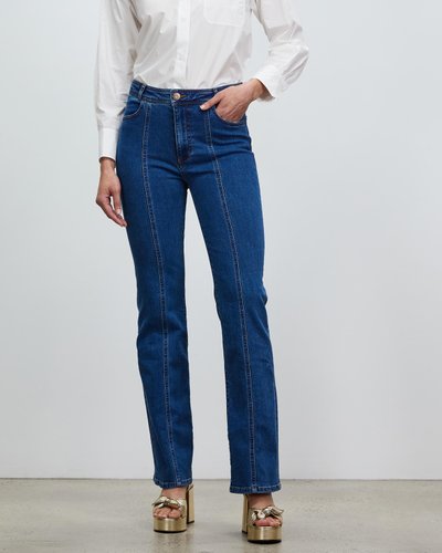 Mid-Rise Flared Jeans