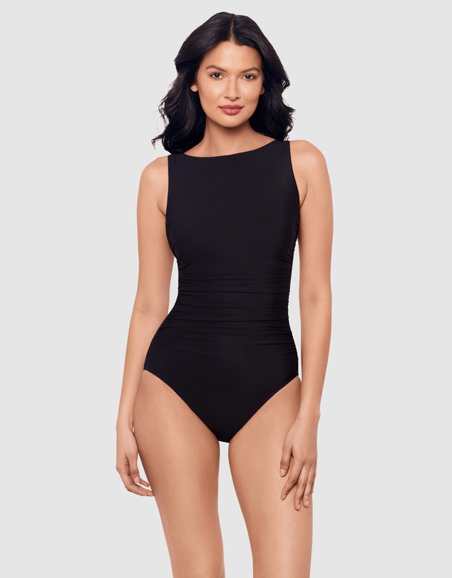 Miraclesuit Swimwear  - Rock Solid Regatta High Neck Tummy Control Swimsuit