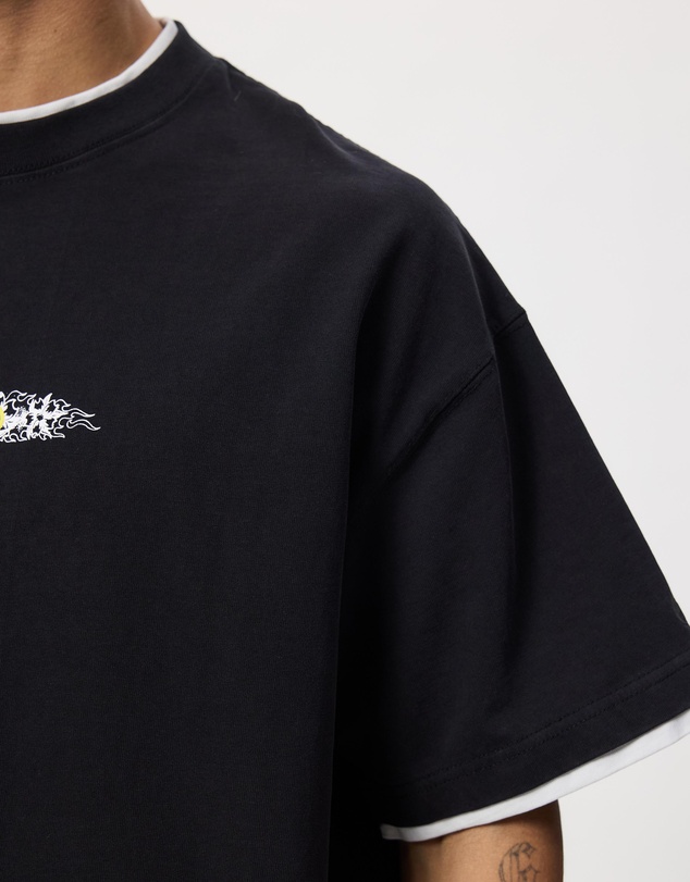 Worship - Tropical Storm Layered Box Crop Tee