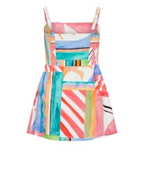 City Chic - Plus size Jess Sunlit Print Mini Dress - peachy pink