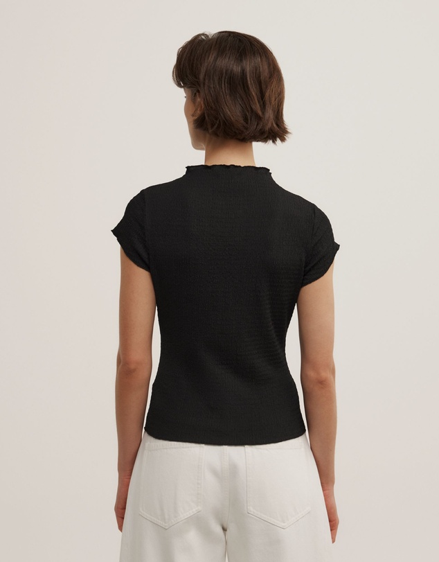 Witchery - High Neck Textured T-shirt