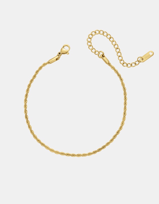 Zoe Olivia - Waterproof Twisted Rope Chain Anklet