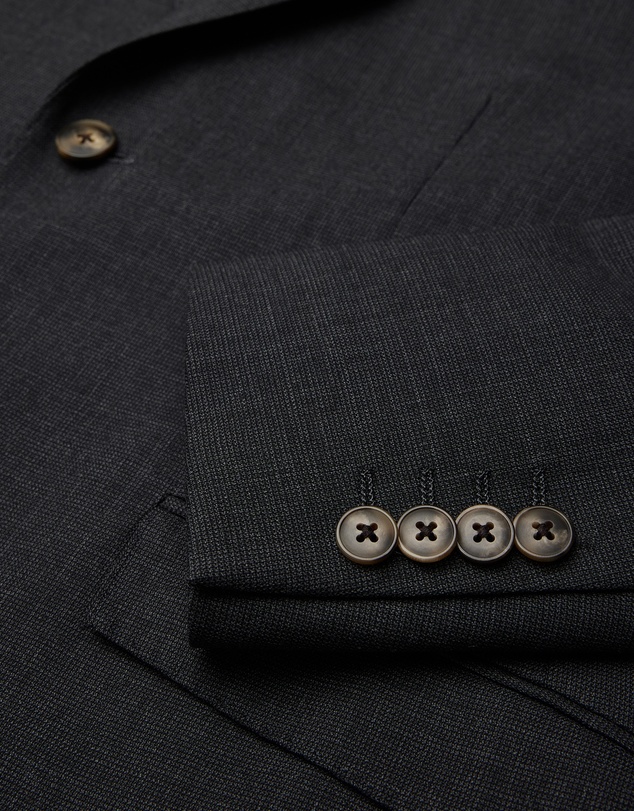 Politix - Slim Stretch Wool Blend Tailored Jacket