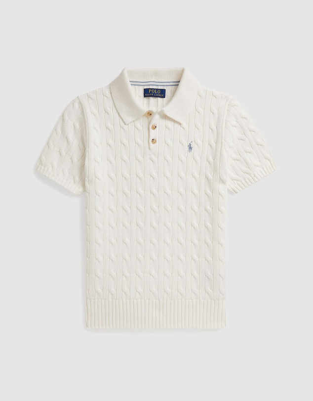 Polo Ralph Lauren - Short Sleeve Classic Cable Sweater Pullover - Kids