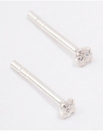 Lovisa - Sterling Silver Cubic Zirconia Micro Stud Earrings