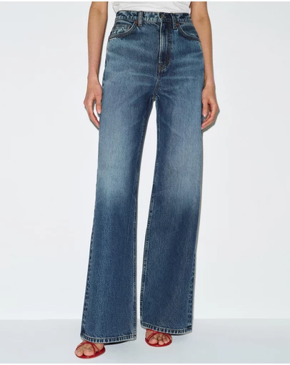 Reformation - Cary High Rise Slouchy Wide Leg Jeans