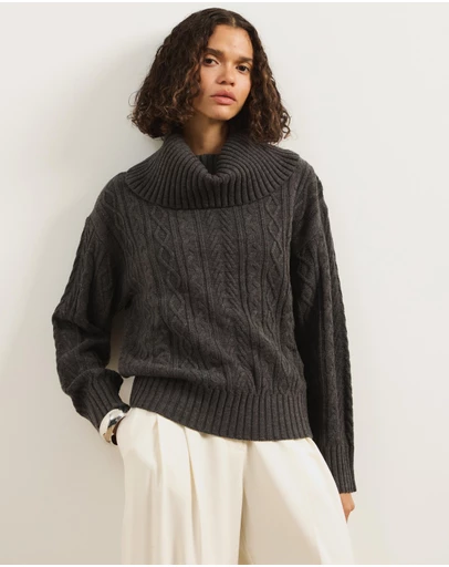 Atmos&Here - Zuri Cable Knit Sweater