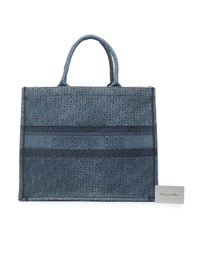 Pre-Loved by Azura Reborn - Pre-Loved Large Oblique Denim Book Tote