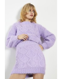Glamorous - Front Cable Knit Mini Skirt