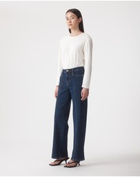 Outland Denim - 32in Mia Mid Wide Seamed Jeans