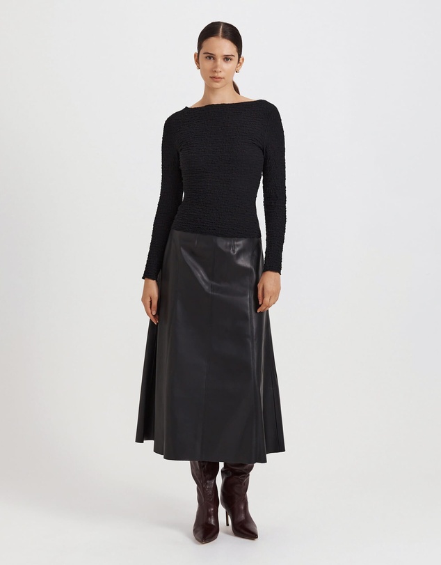SABA - Luna Textured Long Sleeve Top