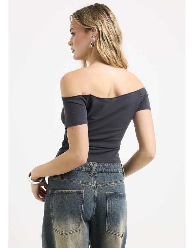 Neon Hart - Twighlight Slash Neck Top