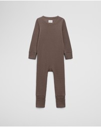 Country Road - Organically Grown Cotton Waffle Jumpsuit