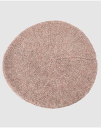 Max Alexander - European Made Beige Soft Wool Beret