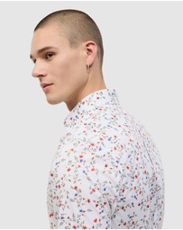 Politix - Thorpe Floral Print Long Sleeve Shirt