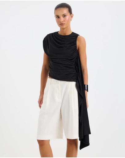 Calli - Mariana Drape Jersey Top