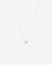 Michael Hill - Double Open Heart Necklace in Sterling Silver