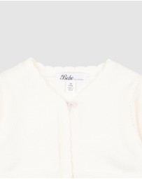 Bebe by Minihaha - SCALLOPED EDGE ORGANIC CARDIGAN - Babies