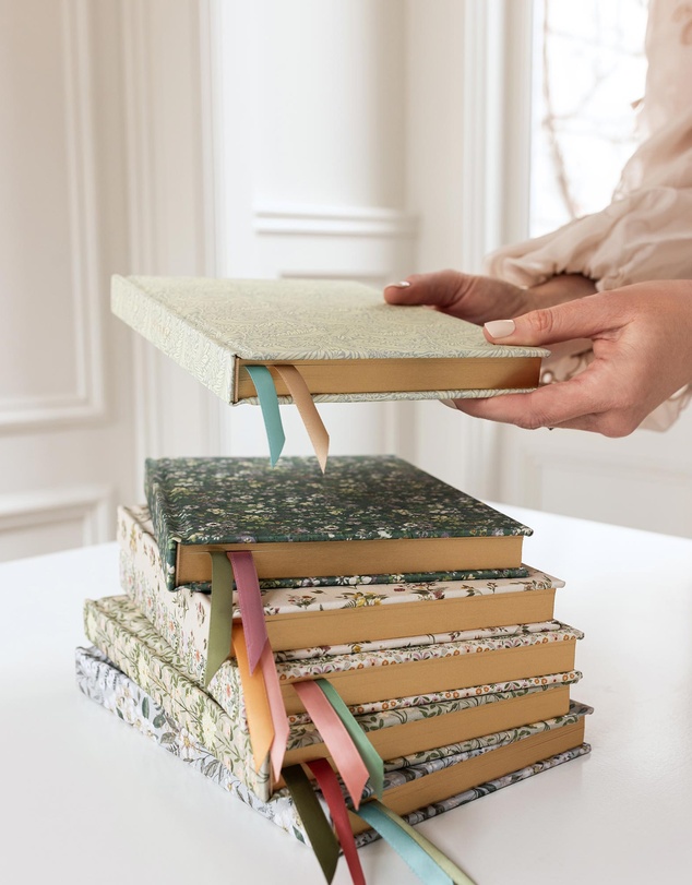 Bespoke Letterpress - Linen Bound Lined Journal - Dune Thicket