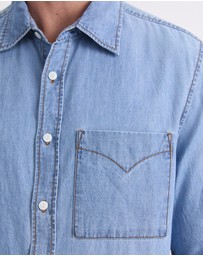 Sportscraft - Long Sleeve Denim Shirt