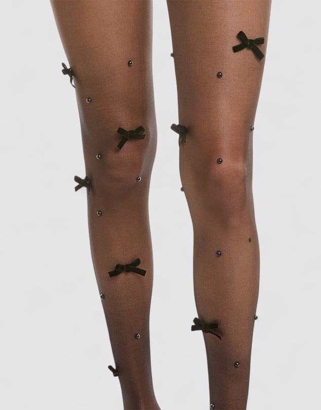 High Heel Jungle - Velvet Bow Pearl Tight