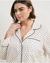 Atmos&Here Curvy - Riley Polka Dot Cotton PJ Set