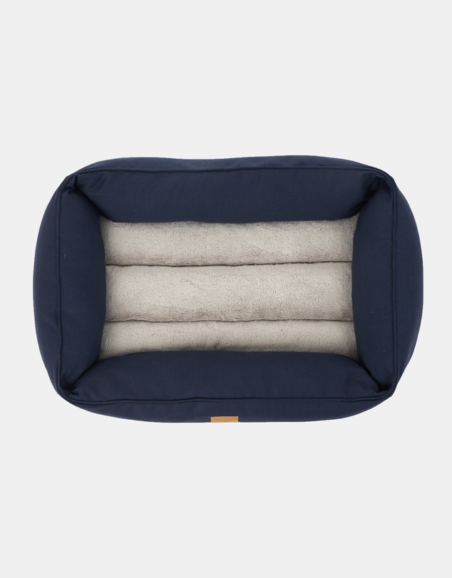 Mog & Bone - Bolster Dog Bed - Navy