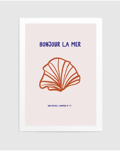 Olive et Oriel - Bonjour Lamer by Treechild Art Print