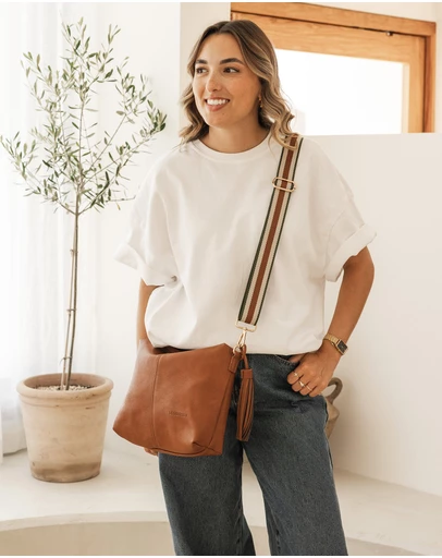 Louenhide - Daisy Stripe Crossbody Bag