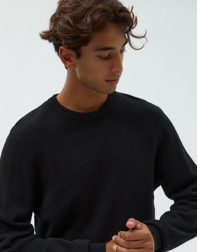 AERE - Premium Wool Crew Neck Knit Jumper