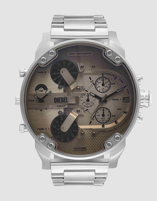 Diesel - Mr. Daddy 2.0 Silver Chronograph Watch