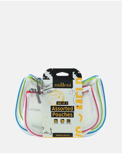 Milleni - Milleni Travel Assorted Pouches (3 PK)
