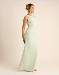 Six Stories - Twist Asymmetrical Chiffon Bridesmaid Dress