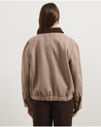 Atmos&Here - Juliet Herringbone Bomber Jacket