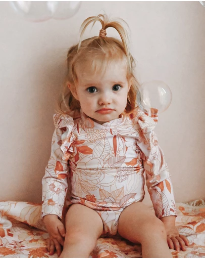 WITH LOVE FOR KIDS - Shimmy Long Sleeve Swimmers - Babies - Kids