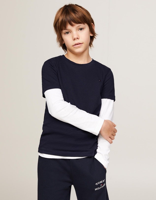 Tommy Hilfiger - Basic Crew Neck Short Sleeve T-Shirt - Kids