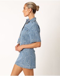 Petal & Pup - Tammy Two Piece Set - Blue Denim