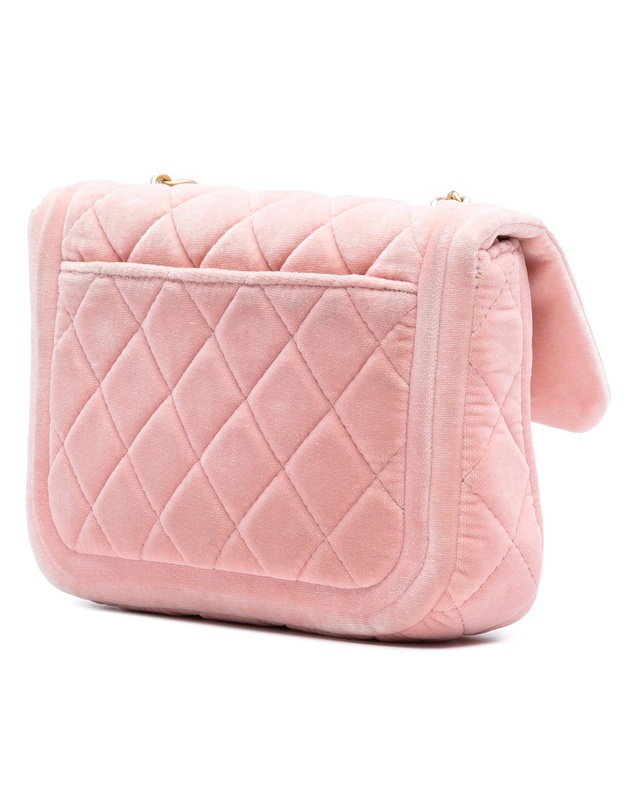 Pre-Loved by Azura Reborn - Pre-Loved Mini Quilted Velvet Double Frame Flap