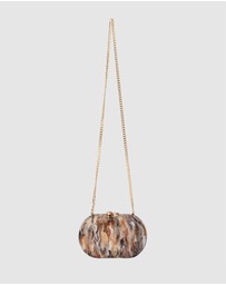 Olga Berg - Maeve Marble Clutch
