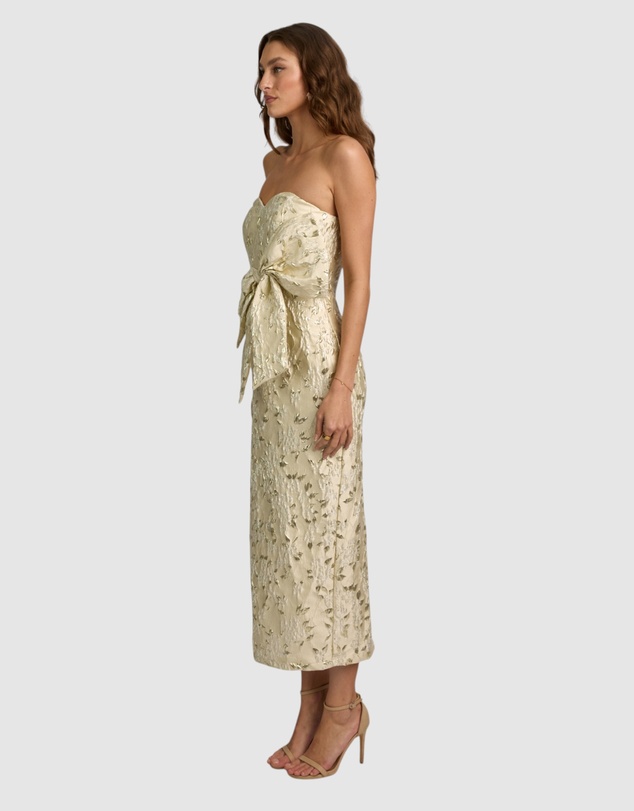 Romance by Honey and Beau - Crechia Jacquard Bow Dress