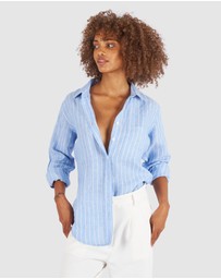 CAMIXA - IRIS Stripes Linen Shirt