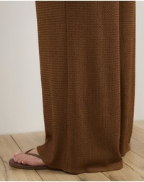 Atmos&Here Curvy - Monica Textured Jersey Pants